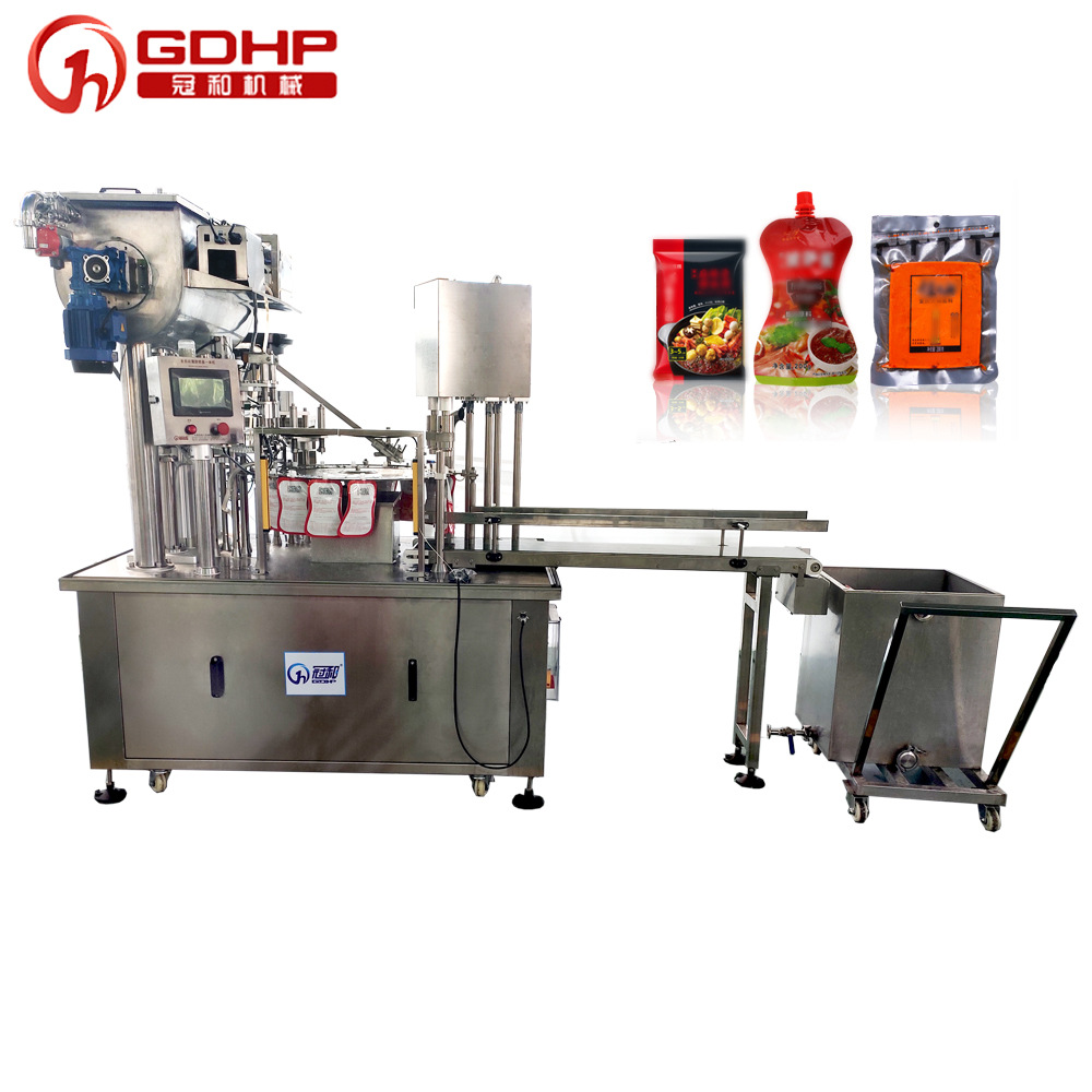 醬料湯底日化洗衣液自立袋液體灌裝旋蓋一體機